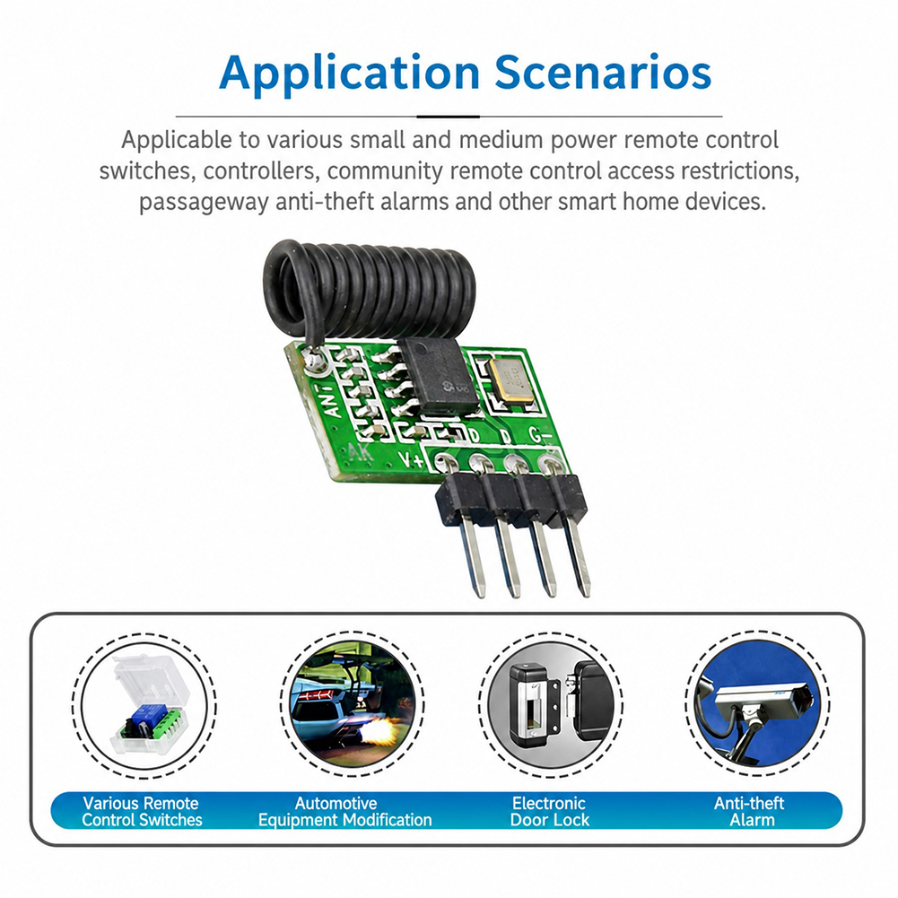 315MHz/433MHz 슈퍼헤테로다인 RF 수신기 모 - 433Mhz Receiver Module 리뷰 및 가격